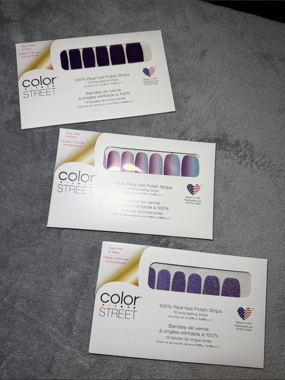 3 NEW Color street nail sets